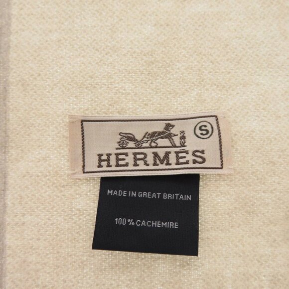 HERMES Cream Scarf - Picture 7 of 7